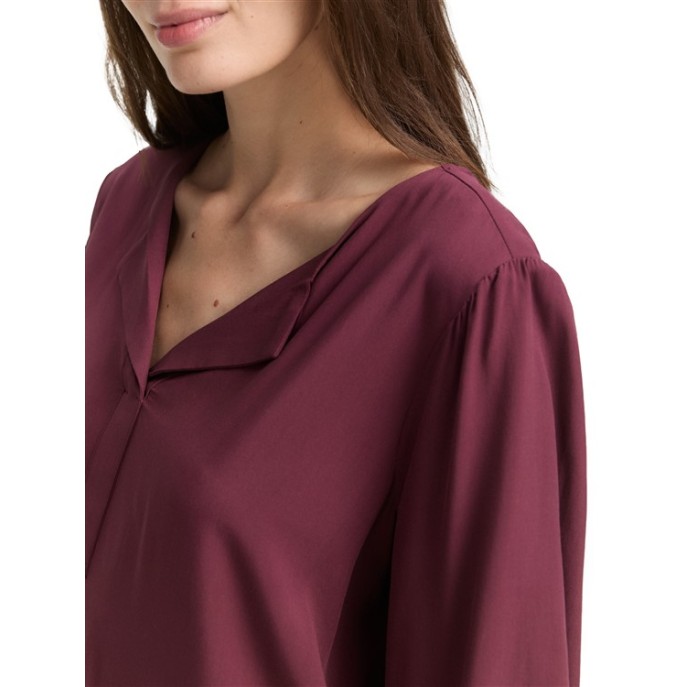 Tom Tailor blouse 1047574 uni Bordeaux